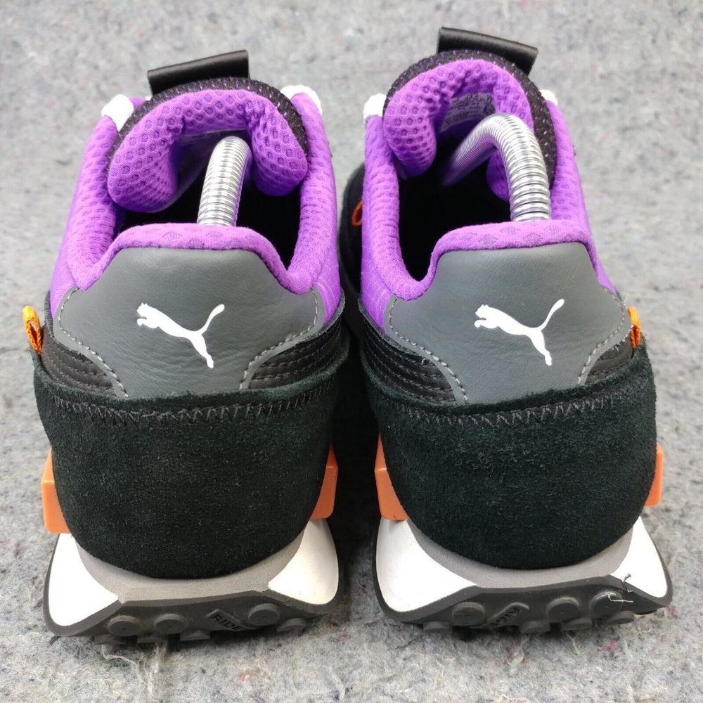 Puma Future Rider Mens 11 Shoes Athletic Sneakers Low Top Black Purple 382068-01 - Picture 7 of 10